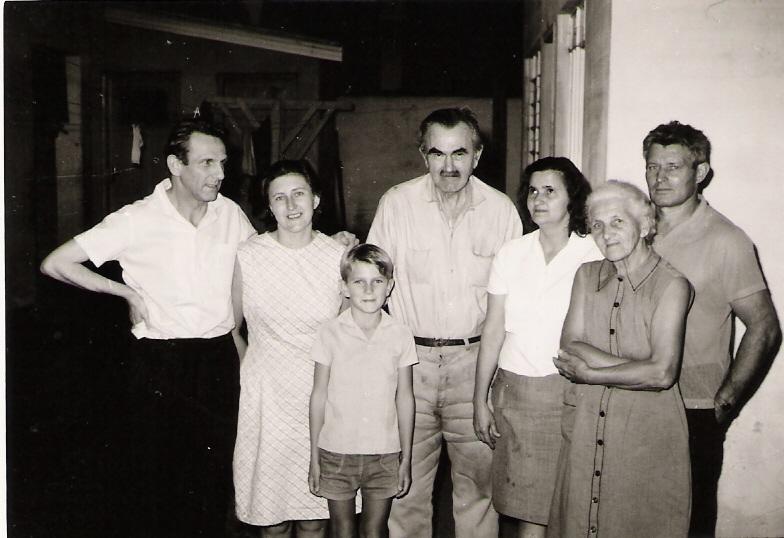 Família Stegmann com genro e nora