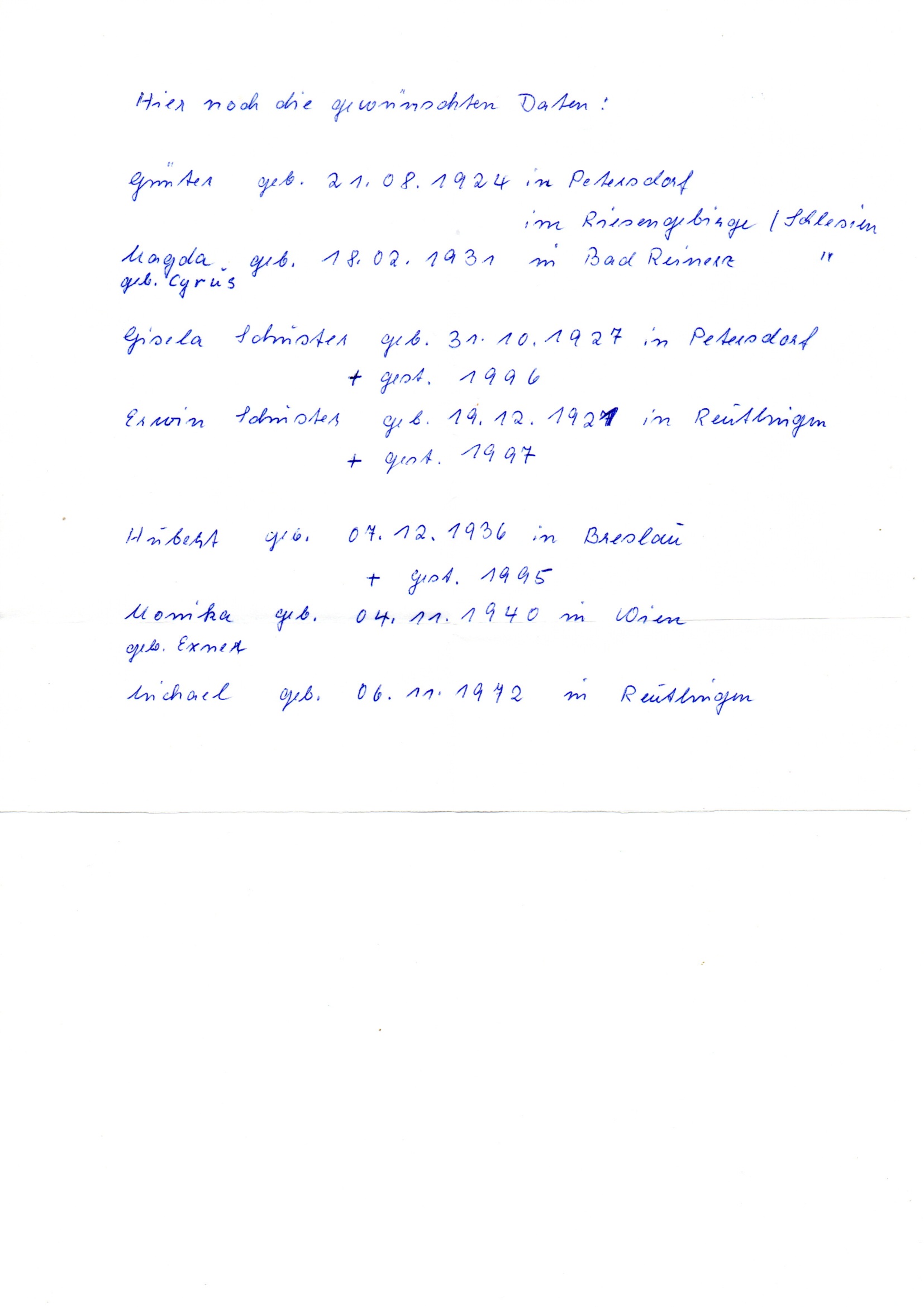 Carta de Gunter 13/abril/2006